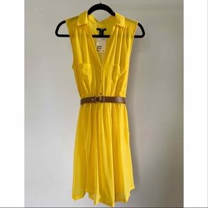 Yellow sundress with belt
